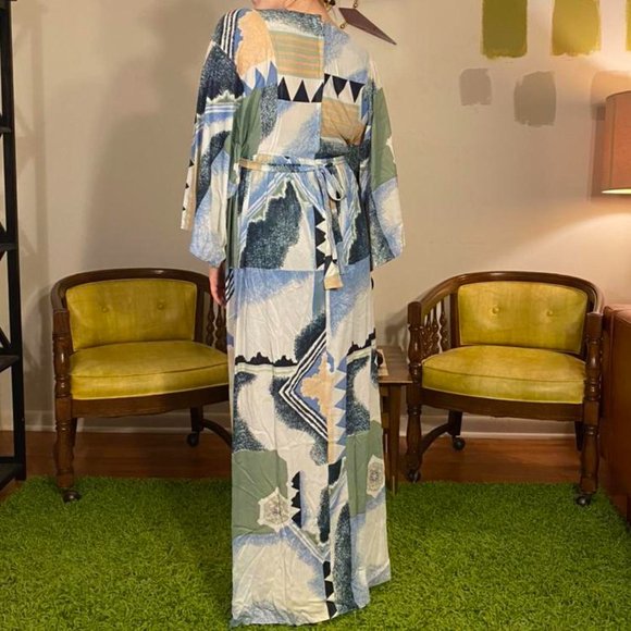 Vintage 70s Maxi Dress by Mr. B of California - Picture 2 of 4